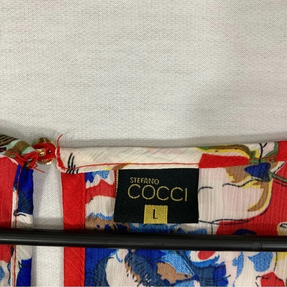 Stefano Cocci Soft Lightweight Floral Casual Top size Large - Picture 2 of 10